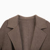 Dark Brown Long Wool Overcoats Coats - SHIMENG