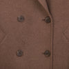 Dark Brown Long Wool Trench Coat - SHIMENG