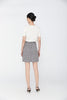 Dark Brown Short Skirt High Waist - SHIMENG