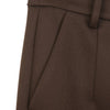 Dark Brown Straight Leg Pants - SHIMENG