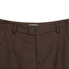 Dark Brown Straight Leg Pants - SHIMENG