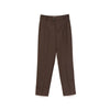 Dark Brown Straight Leg Pants - SHIMENG