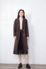 Dark Brown Wool Trench Coat - SHIMENG