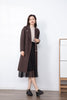 Dark Brown Wool Trench Coat - SHIMENG