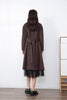 Dark Brown Wool Trench Coat - SHIMENG