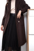 Dark Brown Wool Trench Coat - SHIMENG