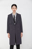 Dark Grey Belted Lapel Trench Coat - SHIMENG