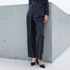 Dark Grey Stripe Suit Pants - SHIMENG