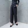 Dark Grey Stripe Suit Pants - SHIMENG