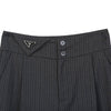 Dark Grey Stripe Suit Pants - SHIMENG