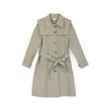 Dolphin Gray Long Trench Belted Coat - SHIMENG