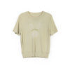 Grass Green Rabbit Short Sleeve Knit T-shirt - SHIMENG