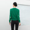 Green Heart Pattern Cardigan - SHIMENG