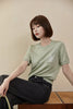 Green Short Sleeve Knit T-shirt - SHIMENG