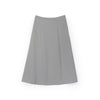 Grey Green High Waist Smooth Midi Skirt Women Girls - SHIMENG