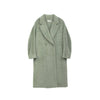 Grey Green Long Wool Coats - SHIMENG