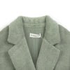 Grey Green Long Wool Coats - SHIMENG