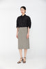 Grey Green Utility Straight Midi Skirt - SHIMENG