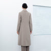 Khaki Grey Long Wool Double Breasted Overcoats - SHIMENG