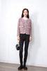 Light Pink Tweed Coat - SHIMENG