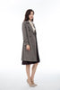 Maroon Check Trench Coat - SHIMENG