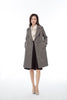 Maroon Check Trench Coat - SHIMENG