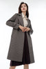 Maroon Check Trench Coat - SHIMENG