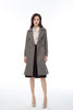 Maroon Check Trench Coat - SHIMENG