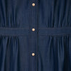 Midnight Blue Belted High Waist Midi Dresses - SHIMENG