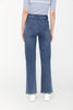 Midnight Blue Chain Bootcut Denim Jeans - SHIMENG