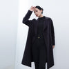 Midnight Grey Double-Faced Long Wool Camel Coats - SHIMENG