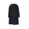 Midnight Grey Double-Faced Long Wool Camel Coats - SHIMENG