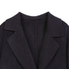 Midnight Grey Double-Faced Long Wool Camel Coats - SHIMENG