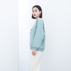 Mist Blue long Sleeve T-shirt Hoodie - SHIMENG