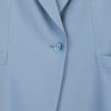 Mist Blue Midi Sleeve Lapel Suit Blazer - SHIMENG