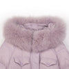 Mist Pink Long Winter Down Jacket - SHIMENG