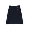 Navy Blue High Waist Classic Knee Length Skirt - SHIMENG