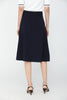 Navy Blue High Waist Flare A-Line Midi Skirt - SHIMENG