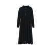 Navy Blue Slim High Waist Knitted Midi Dresses - SHIMENG