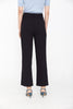 Navy Blue Wide Leg High Waist Pants - SHIMENG