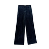 Navy Blue Wide Leg Pants - SHIMENG