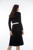 Obsidian Black Knit Dress - SHIMENG