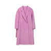 Pink Double Sided Belted Long Overcoats - SHIMENG