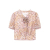 Pink Floral Chiffon T-shirt - SHIMENG