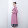 Pink Long Classic Trench Overcoats - SHIMENG