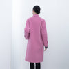 Pink Long Woolen Double Breasted Overcoats - SHIMENG