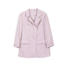 Pink One Button Casual Suit Blazer - SHIMENG