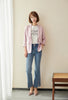 Pink One Button Casual Suit Blazer - SHIMENG