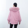 Pink Parka Style Down Jacket - SHIMENG