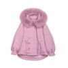 Pink Parka Style Down Jacket - SHIMENG